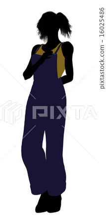 Casual Woman Illustration Silhouette Casual Woman Illustration Silhouette 16025486