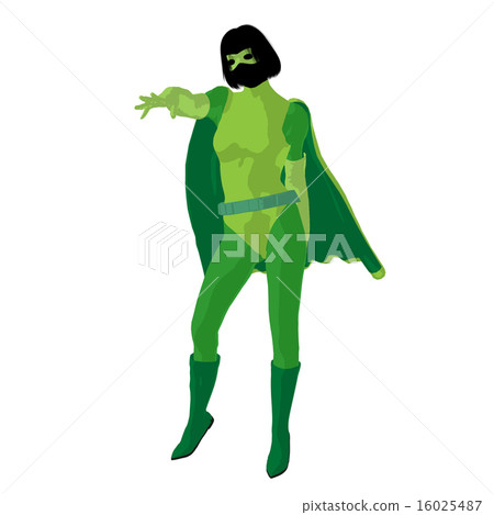 Super Heroine Illustration Silhouette Super Heroine Illustration Silhouette 16025487