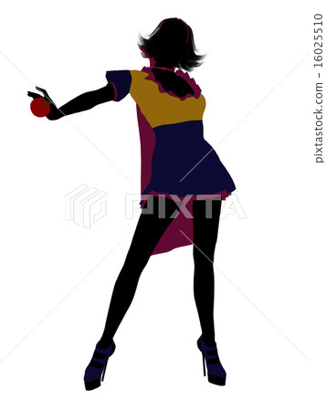 Snow White Silhouette Illustration 16025510