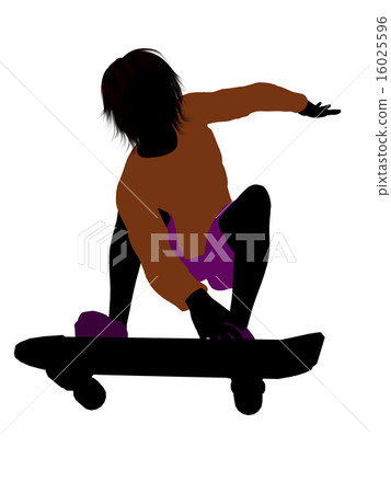 Male Skateboarder Silhouette 16025596