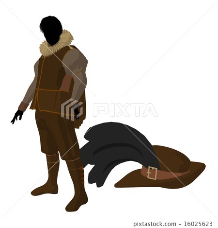William Shakespeare Illustration Silhouette 16025623