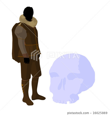 William Shakespeare Illustration Silhouette 16025869
