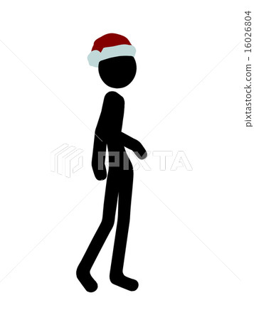 Christmas Stickman Illustration Silhouette 16026804