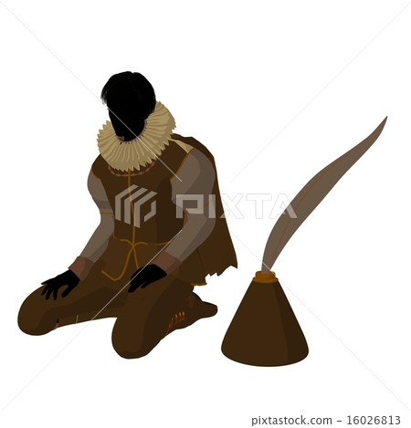 William Shakespeare Illustration Silhouette 16026813
