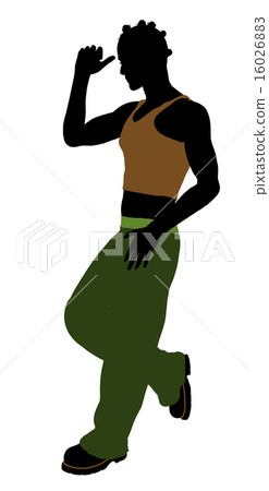 African American Casual Illustration Silhouette 16026883
