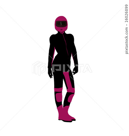 Female Sports Biker Illustration Silhouette Female Sports Biker Illustration Silhouette 16026899