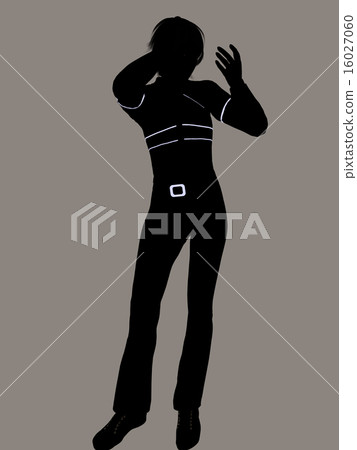 Casual Woman Illustration Silhouette Casual Woman Illustration Silhouette 16027060