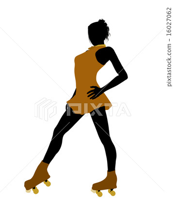 Female Roller Skater Silhouette Female Roller Skater Silhouette 16027062
