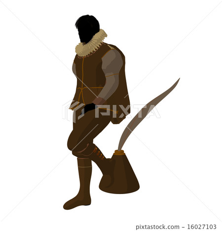 William Shakespeare Illustration Silhouette 16027103