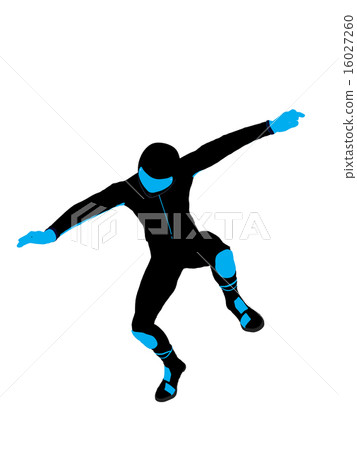 Male Sports Biker Illustration Silhouette Male Sports Biker Illustration Silhouette 16027260