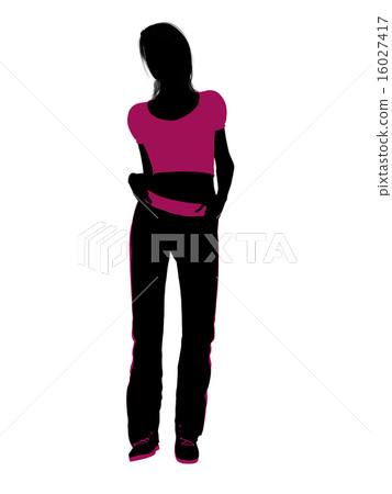 Female Workout Silhouette Female Workout Silhouette 16027417