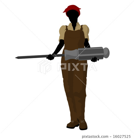 Female Mechanic Silhouette 16027525