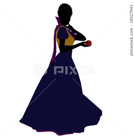 Snow White Silhouette Illustration 16027641