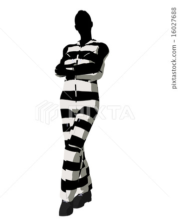 Female Criminal Silhouette Illustration 16027688