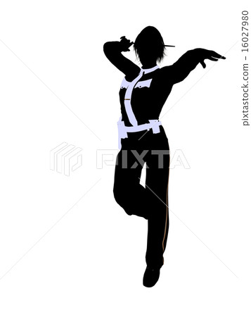 Female Police Officer Illustration Silhouette Female Police Officer Illustration Silhouette 16027980