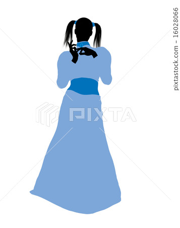Wendy of Peter Pan Silhouette Illustration 16028066