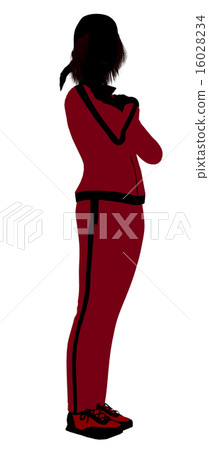 Female Jogger Illustration Silhouette 16028234