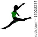 Female African American Yoga Illustration Silhouette 16028235