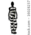 Female Criminal Silhouette Illustration 16028237