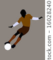 Male Soccer Player Illustration Silhouette 16028240