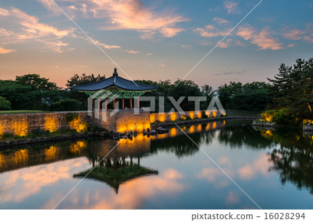 Anapji Pond at Sunset 16028294