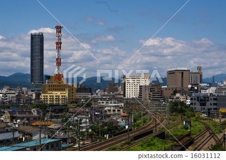 图库照片: 八王子站远景