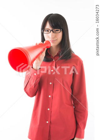 拿著擴音器的女人 拿著擴音器的女人 16034273