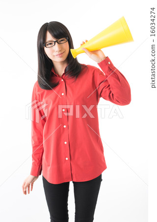 拿著擴音器的女人 拿著擴音器的女人 16034274