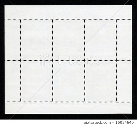 Reverse side of a postage stamp. Reverse side of a postage stamp. 16034640
