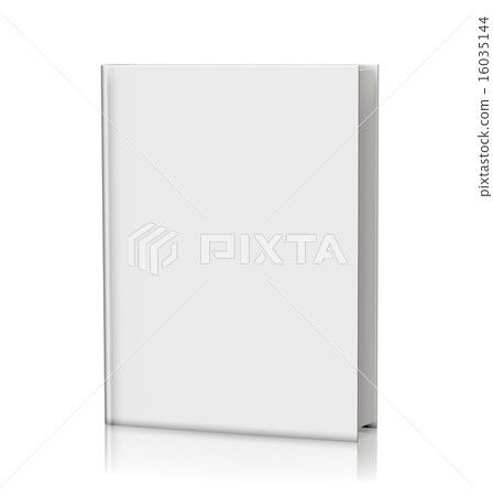 Blank white book hardcover 16035144