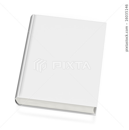 Blank white book hardcover 16035146