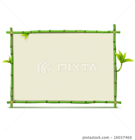 Vector Green Bamboo Frame Vector Green Bamboo Frame 16037468