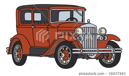Vintage red car Vintage red car 16037481