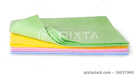 Full size multicolored cleaning cloths one folded 16037940