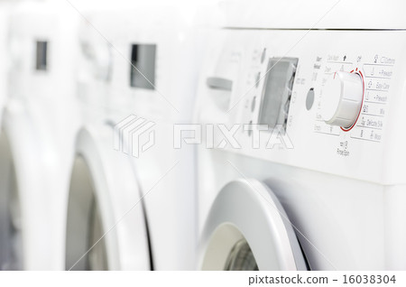 line of laundry machines 16038304