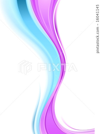 Abstract smooth waves bright background - Stock Illustration [16041145 ...