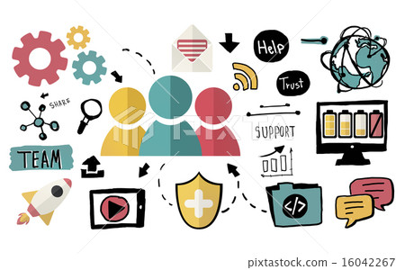 Team Share Support Trust Help Teamwork Togetherness Concept 16042267