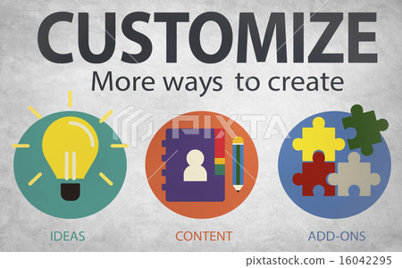 Customize Ideas Identity Individuality Innovation Personalize Co 16042295