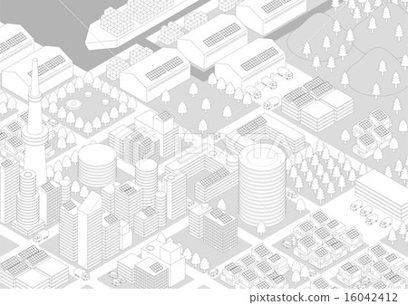 City landscape (distribution) Illustration 16042412