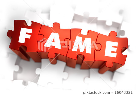 Fame - Text on Red Puzzles. Fame - Text on Red Puzzles. 16043321