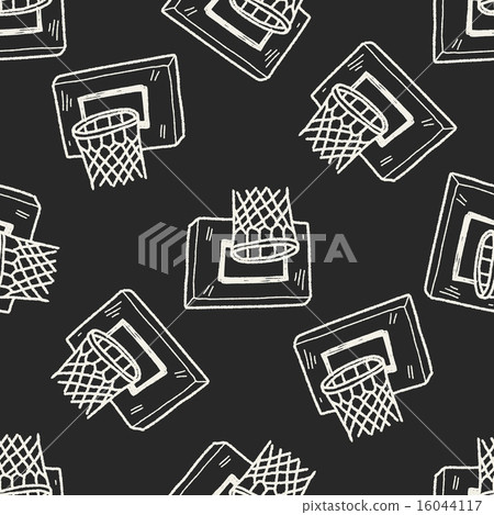 basketball doodle seamless pattern background basketball doodle seamless pattern background 16044117