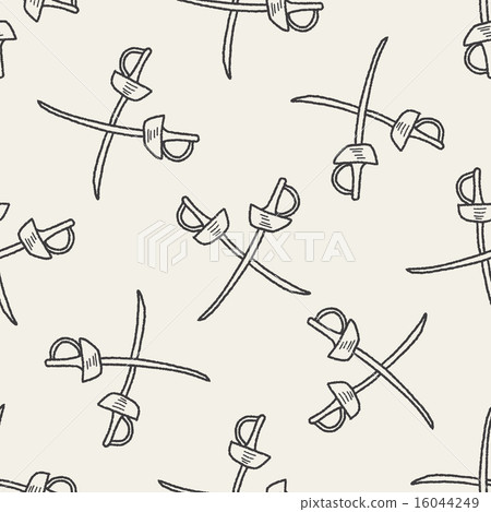 fencing doodle seamless pattern background fencing doodle seamless pattern background 16044249