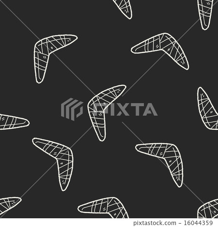 boomerang doodle seamless pattern background 16044359