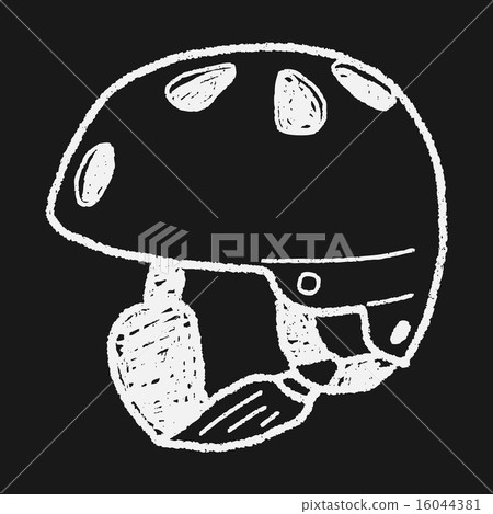 skate helmet doodle 16044381