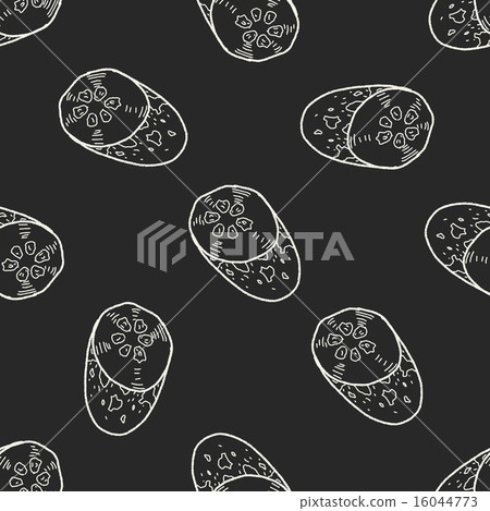 vegetable doodle seamless pattern background vegetable doodle seamless pattern background 16044773