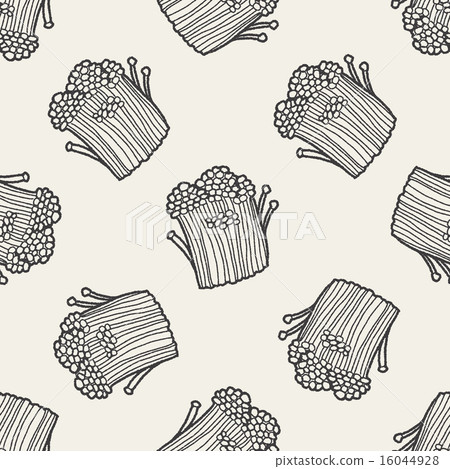 Mushroom doodle seamless pattern background Mushroom doodle seamless pattern background 16044928