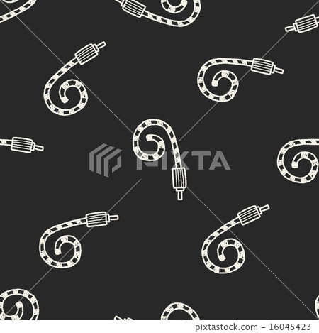 doodle Celebrate horn seamless pattern background 16045423