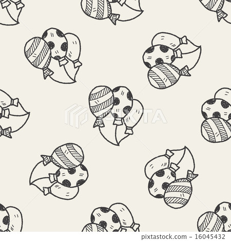 doodle balloon seamless pattern background doodle balloon seamless pattern background 16045432