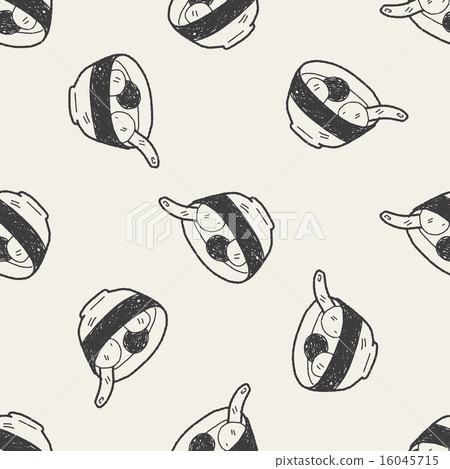 dumpling doodle seamless pattern background dumpling doodle seamless pattern background 16045715