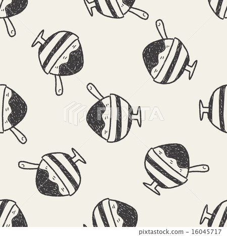 doodle ice cream seamless pattern background doodle ice cream seamless pattern background 16045717